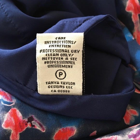 Tanya Taylor Wixson Floral Silk Midi Skirt, Navy - Picture 6 of 8